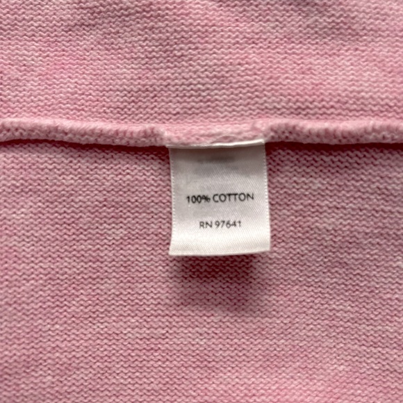 Purejill J.Jill Pink Heather 3/4 Sleeves Light Sweater - Picture 4 of 6